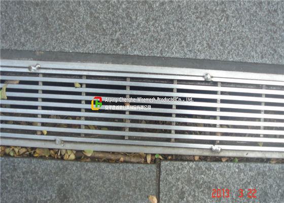 Stainless Steel 304 Custom Metal Grates , Bearing Bar Trench Grate Covers